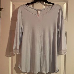 Hanro pajamas light blue size medium